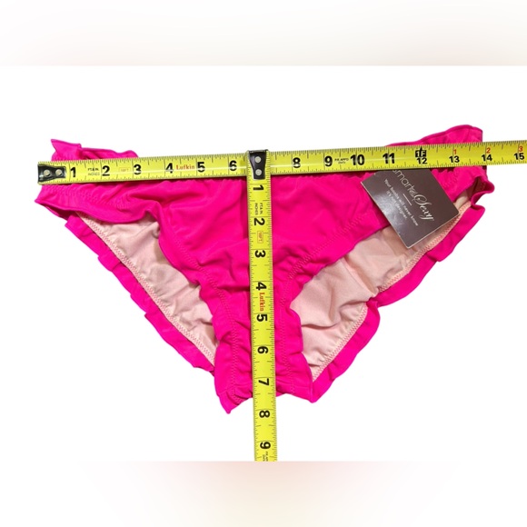 SMART & SEXY low rise hot pink very cheeky hipster bikini bottom size small NWT - Picture 3 of 3